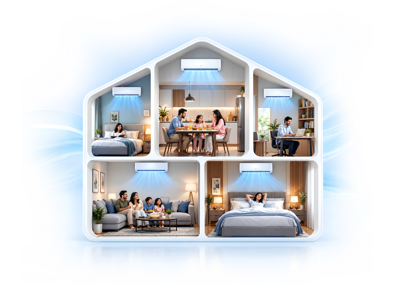 Comfort Aircon High-Efficiency Inverter AC Cooling